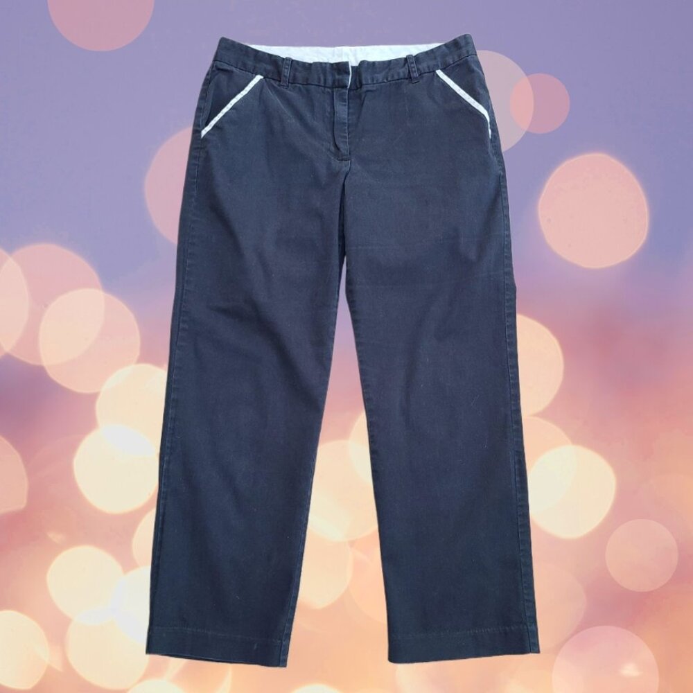 Jacklyn Smith Women's Cropped Capris Pants Black Size 8